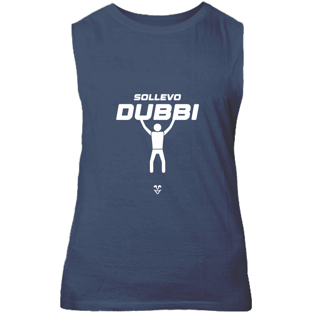 Canotta Unisex Palestra “Sollevo Dubbi” - Stampa White - Vari Colori