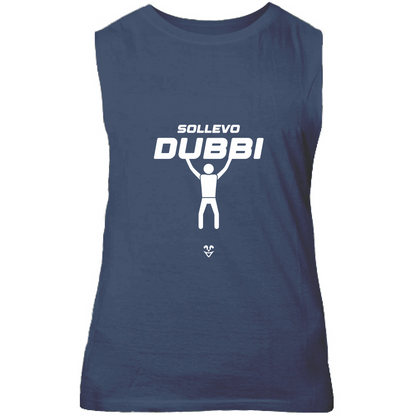 Canotta Unisex Palestra “Sollevo Dubbi” - Stampa White - Vari Colori