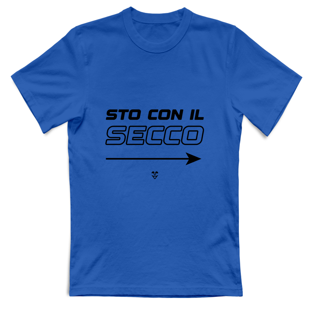 T-Shirt Unisex “Sto Con Il Secco” - Stampa Black