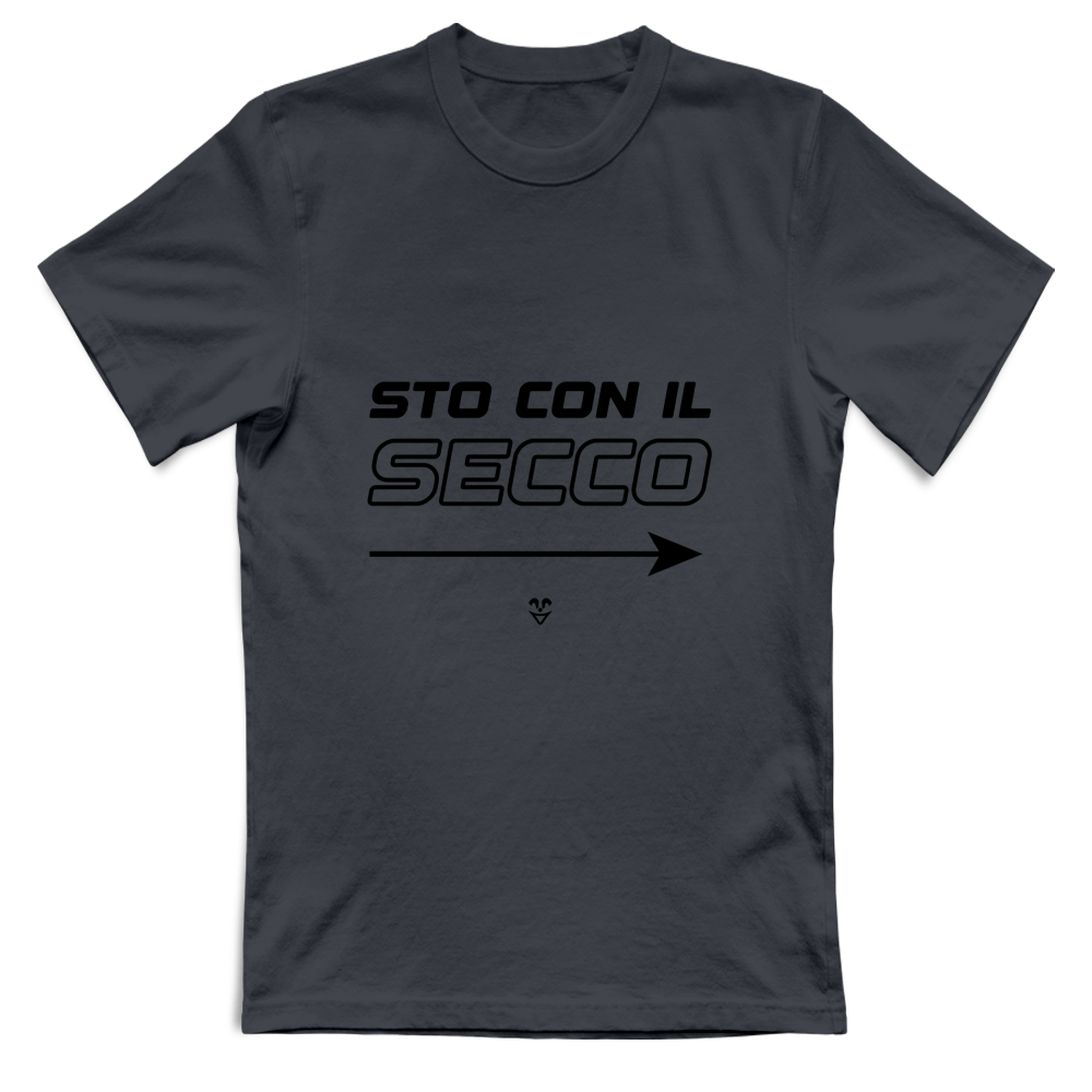 T-Shirt Unisex “Sto Con Il Secco” - Stampa Black
