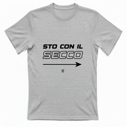 T-Shirt Unisex “Sto Con Il Secco” - Stampa Black