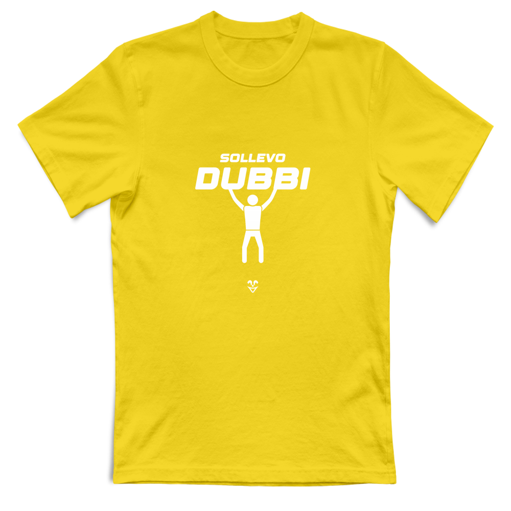 T-Shirt Unisex Palestra “Sollevo Dubbi” - Stampa White