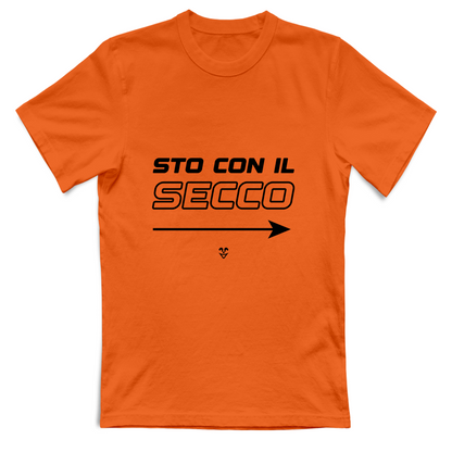 T-Shirt Unisex “Sto Con Il Secco” - Stampa Black