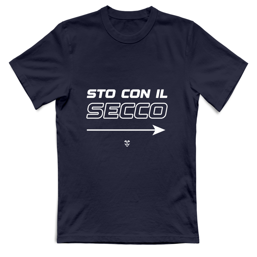 T-Shirt Unisex “Sto Con Il Secco” - Stampa White