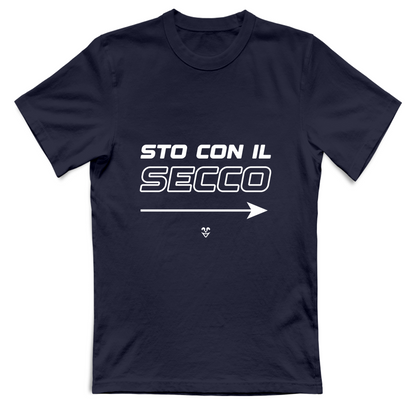 T-Shirt Unisex “Sto Con Il Secco” - Stampa White