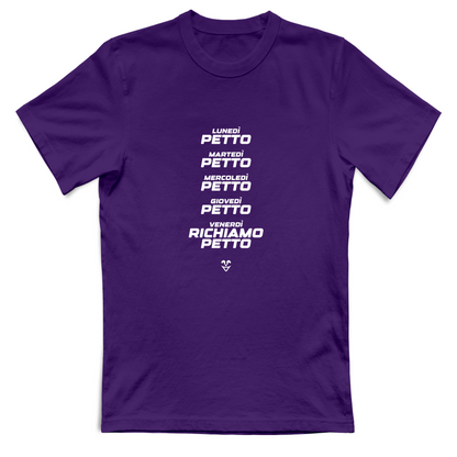 T-Shirt Unisex Palestra “Settimana Petto” - Stampa White