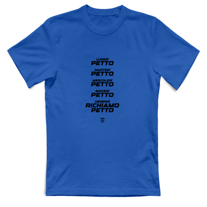 T-Shirt Unisex Palestra “Settimana Petto” - Stampa Black