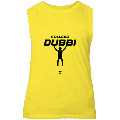 Canotta Unisex Palestra “Sollevo Dubbi” - Stampa Black - Vari Colori