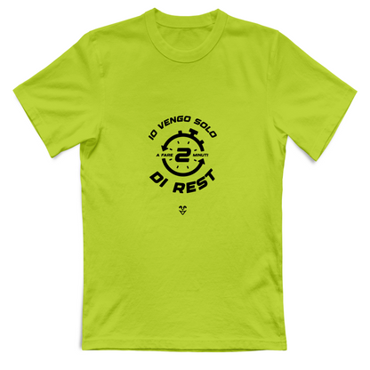 T-Shirt Unisex Palestra “2 min di Rest” - Stampa Black