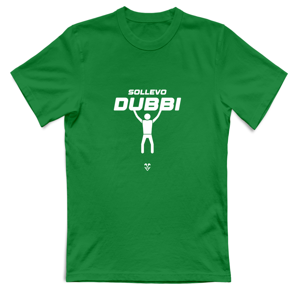 T-Shirt Unisex Palestra “Sollevo Dubbi” - Stampa White
