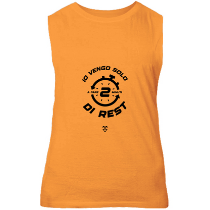 Canotta Unisex Palestra “2 min di Rest” - Stampa Black