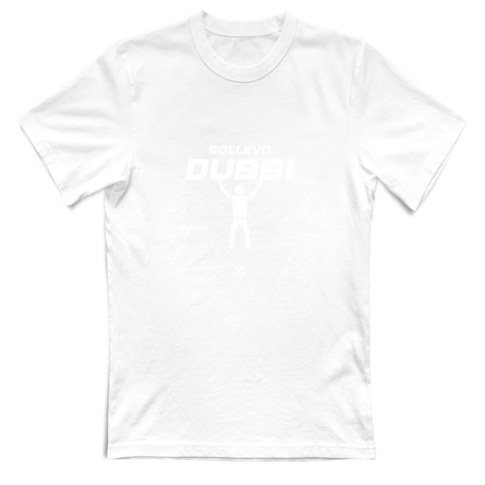 T-Shirt Unisex Palestra “Sollevo Dubbi” - Stampa White