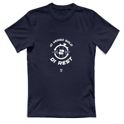 T-Shirt Unisex Palestra “2 min di Rest” - Stampa White