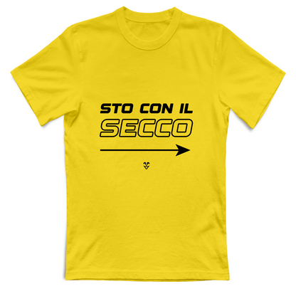 T-Shirt Unisex “Sto Con Il Secco” - Stampa Black