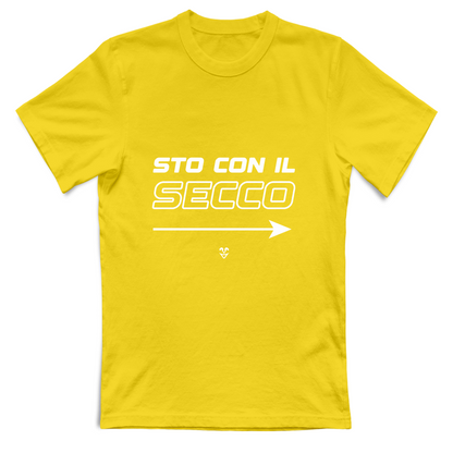 T-Shirt Unisex “Sto Con Il Secco” - Stampa White