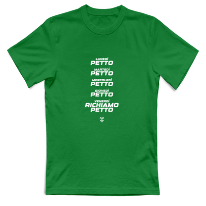 T-Shirt Unisex Palestra “Settimana Petto” - Stampa White