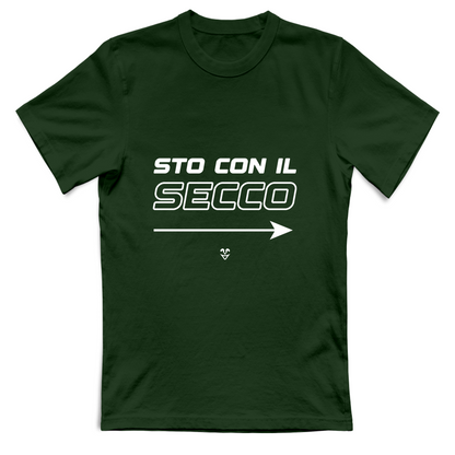 T-Shirt Unisex “Sto Con Il Secco” - Stampa White