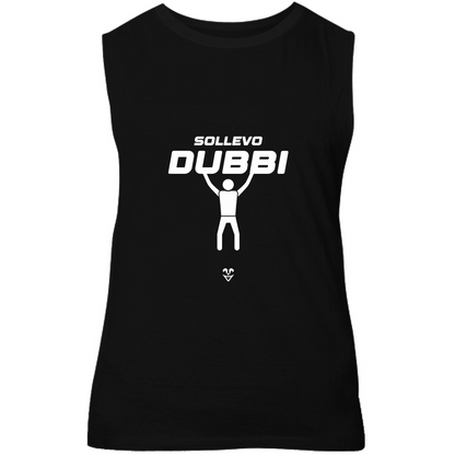 Canotta Unisex Palestra “Sollevo Dubbi” - Stampa White - Vari Colori