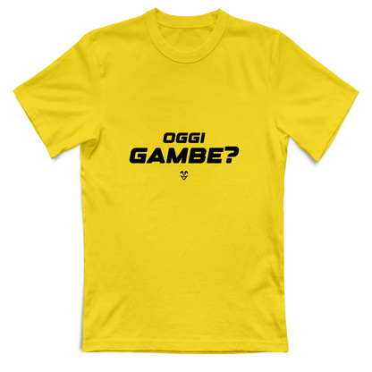 T-Shirt Unisex Palestra “Oggi Gambe?” - Stampa Black