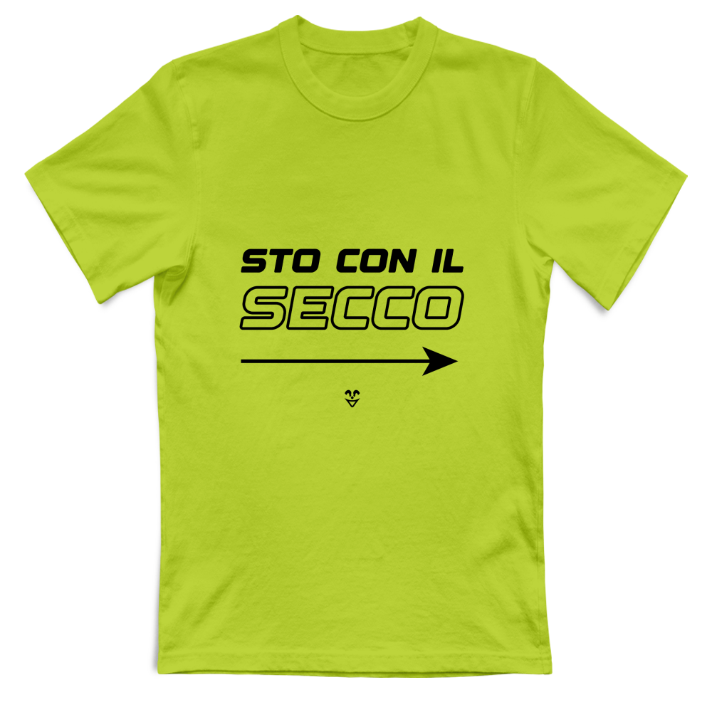 T-Shirt Unisex “Sto Con Il Secco” - Stampa Black
