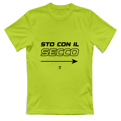 T-Shirt Unisex “Sto Con Il Secco” - Stampa Black