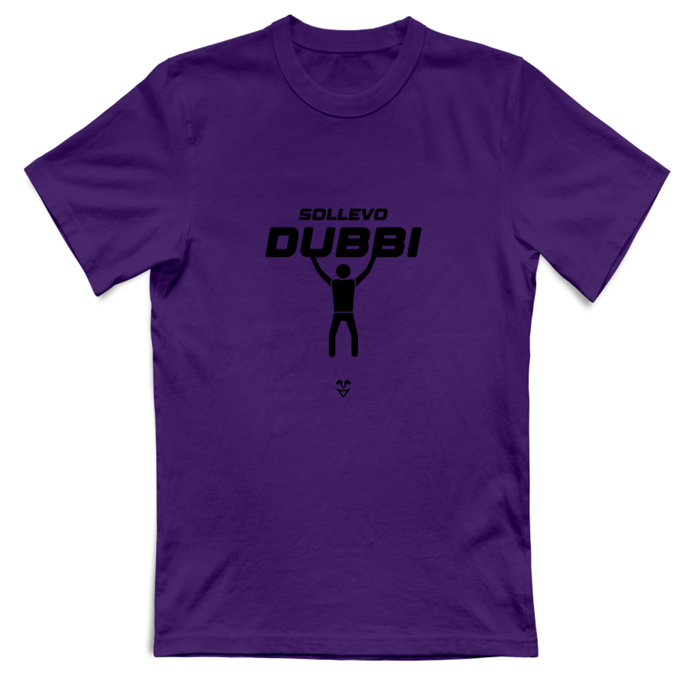T-Shirt Unisex Palestra “Sollevo Dubbi” - Stampa Black