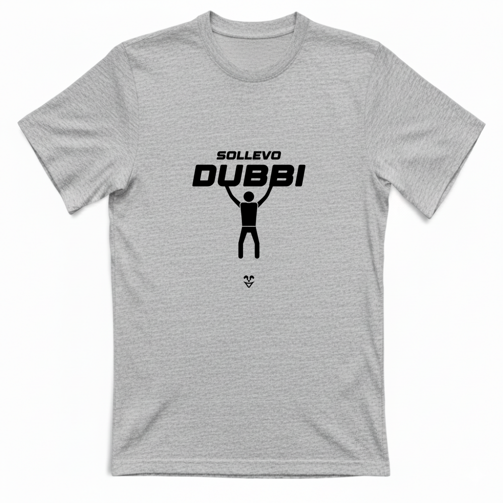 T-Shirt Unisex Palestra “Sollevo Dubbi” - Stampa Black