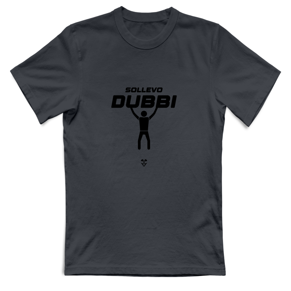 T-Shirt Unisex Palestra “Sollevo Dubbi” - Stampa Black