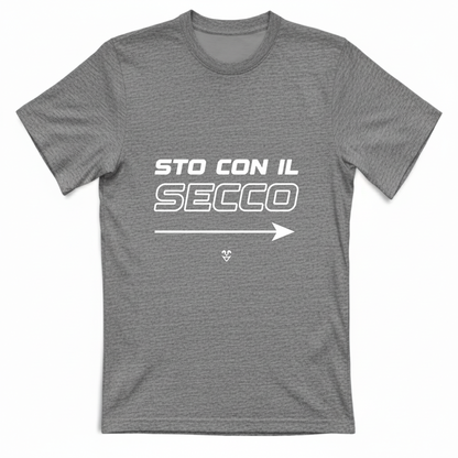 T-Shirt Unisex “Sto Con Il Secco” - Stampa White