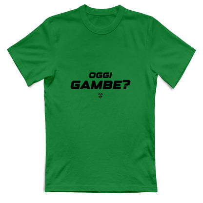 T-Shirt Unisex Palestra “Oggi Gambe?” - Stampa Black