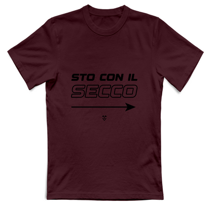 T-Shirt Unisex “Sto Con Il Secco” - Stampa Black