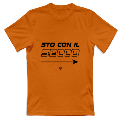 T-Shirt Unisex “Sto Con Il Secco” - Stampa Black