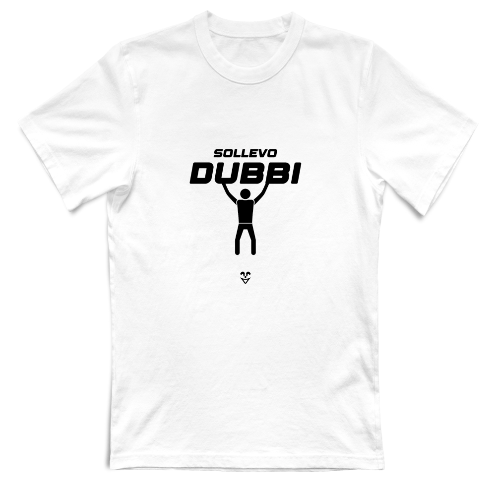 T-Shirt Unisex Palestra “Sollevo Dubbi” - Stampa Black