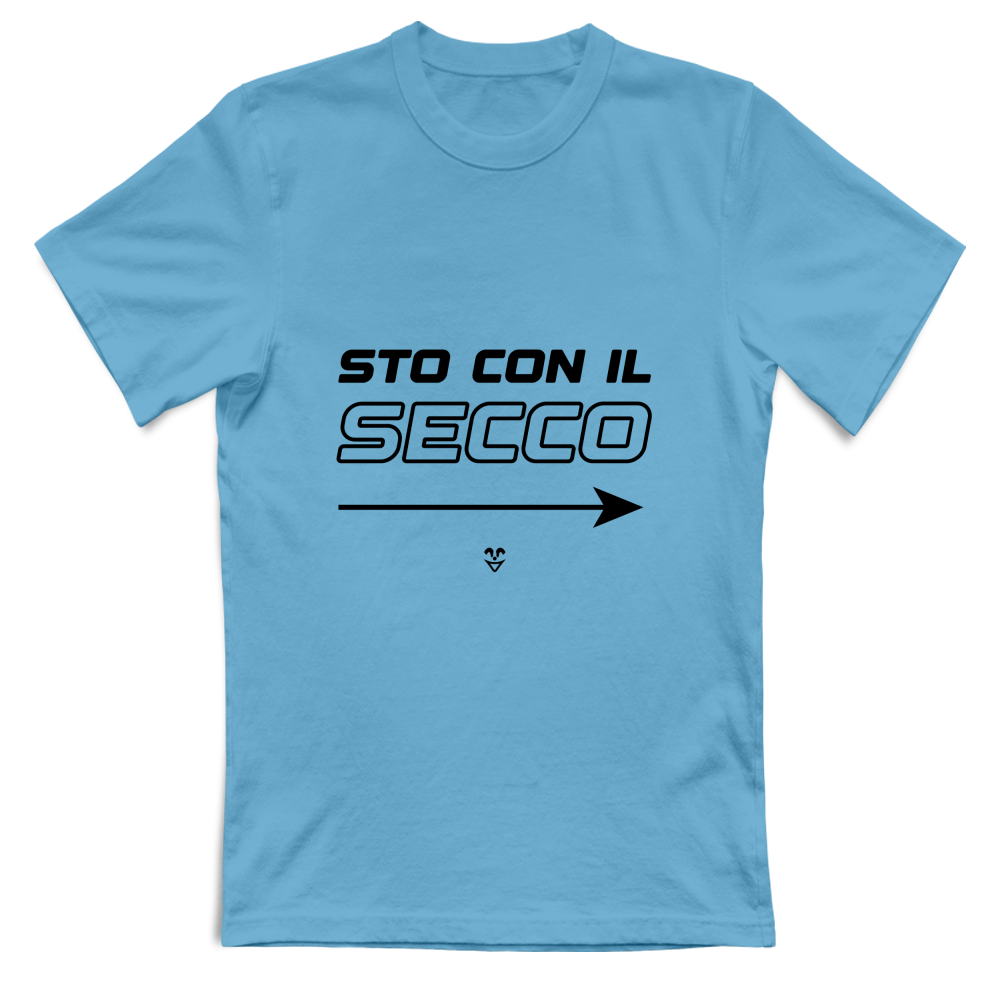 T-Shirt Unisex “Sto Con Il Secco” - Stampa Black