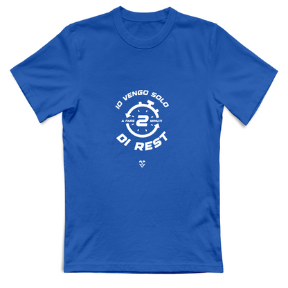 T-Shirt Unisex Palestra “2 min di Rest” - Stampa White