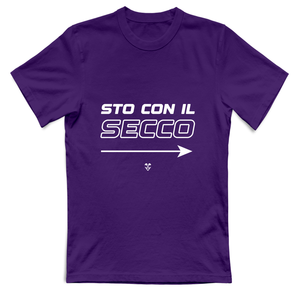 T-Shirt Unisex “Sto Con Il Secco” - Stampa White