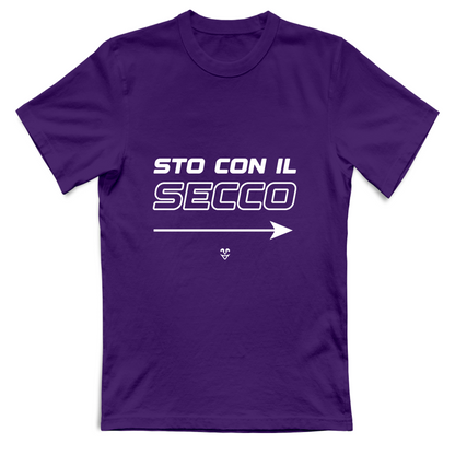 T-Shirt Unisex “Sto Con Il Secco” - Stampa White