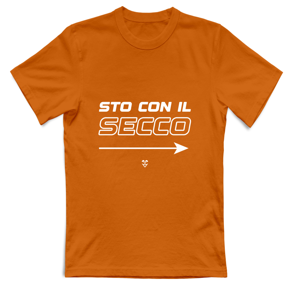 T-Shirt Unisex “Sto Con Il Secco” - Stampa White