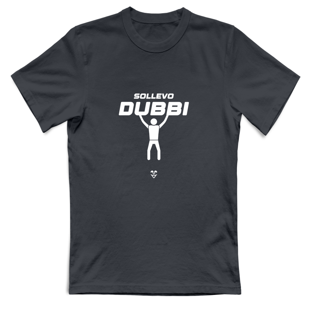T-Shirt Unisex Palestra “Sollevo Dubbi” - Stampa White