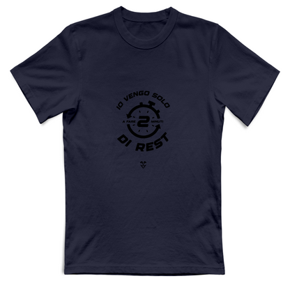 T-Shirt Unisex Palestra “2 min di Rest” - Stampa Black