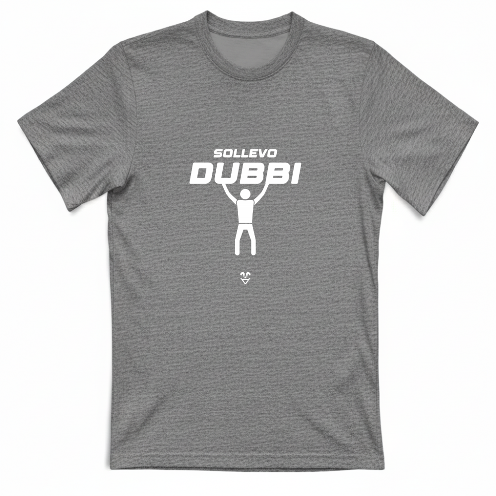 T-Shirt Unisex Palestra “Sollevo Dubbi” - Stampa White