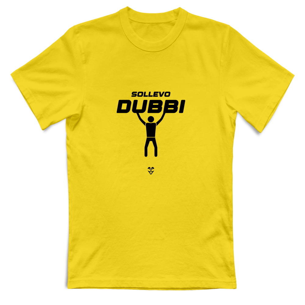 T-Shirt Unisex Palestra “Sollevo Dubbi” - Stampa Black