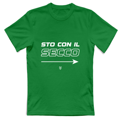 T-Shirt Unisex “Sto Con Il Secco” - Stampa White