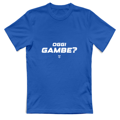T-Shirt Unisex Palestra “Oggi Gambe?” - Stampa White