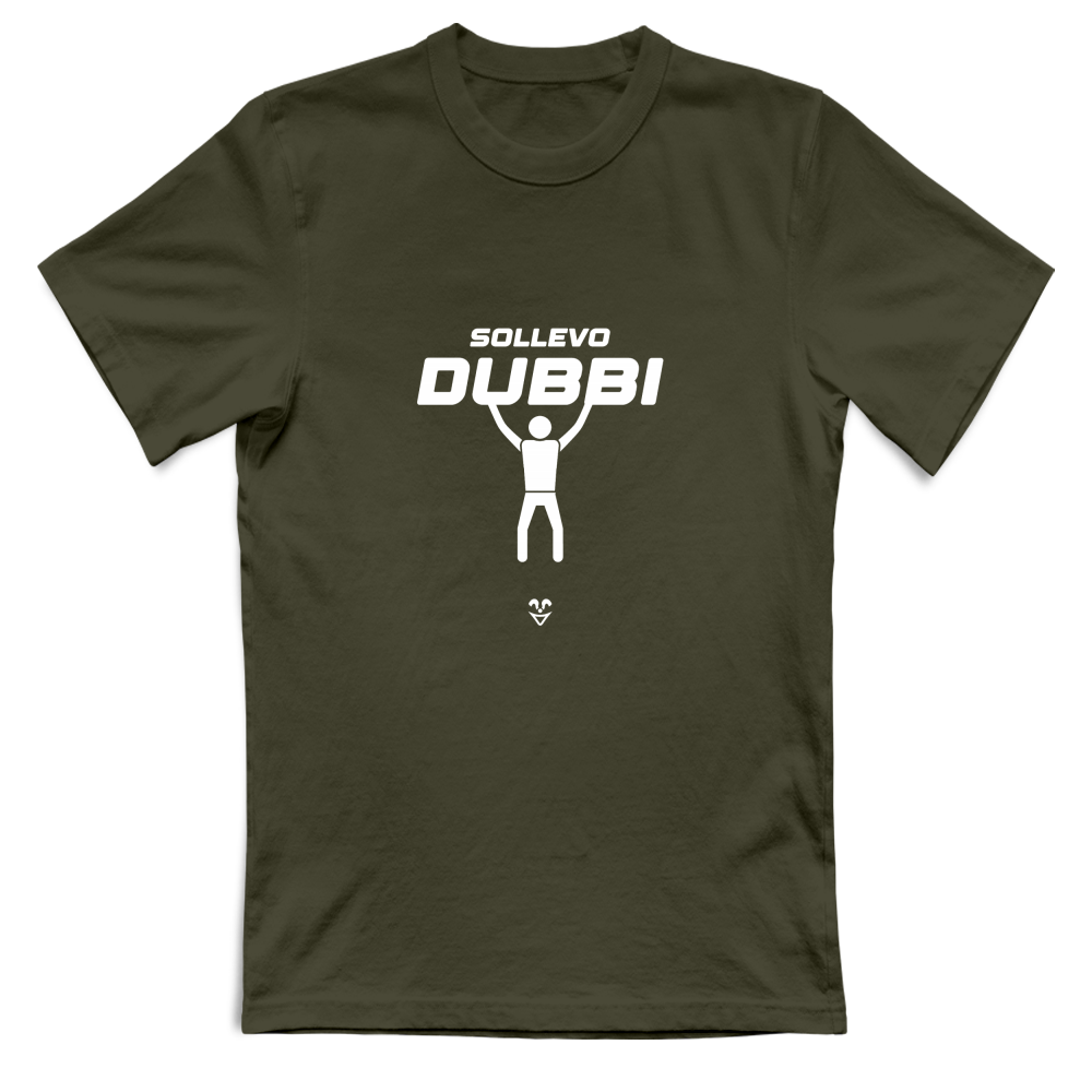 T-Shirt Unisex Palestra “Sollevo Dubbi” - Stampa White