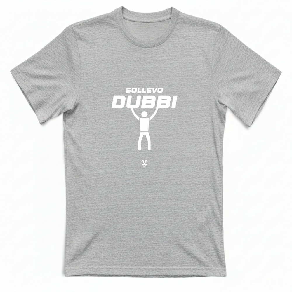 T-Shirt Unisex Palestra “Sollevo Dubbi” - Stampa White