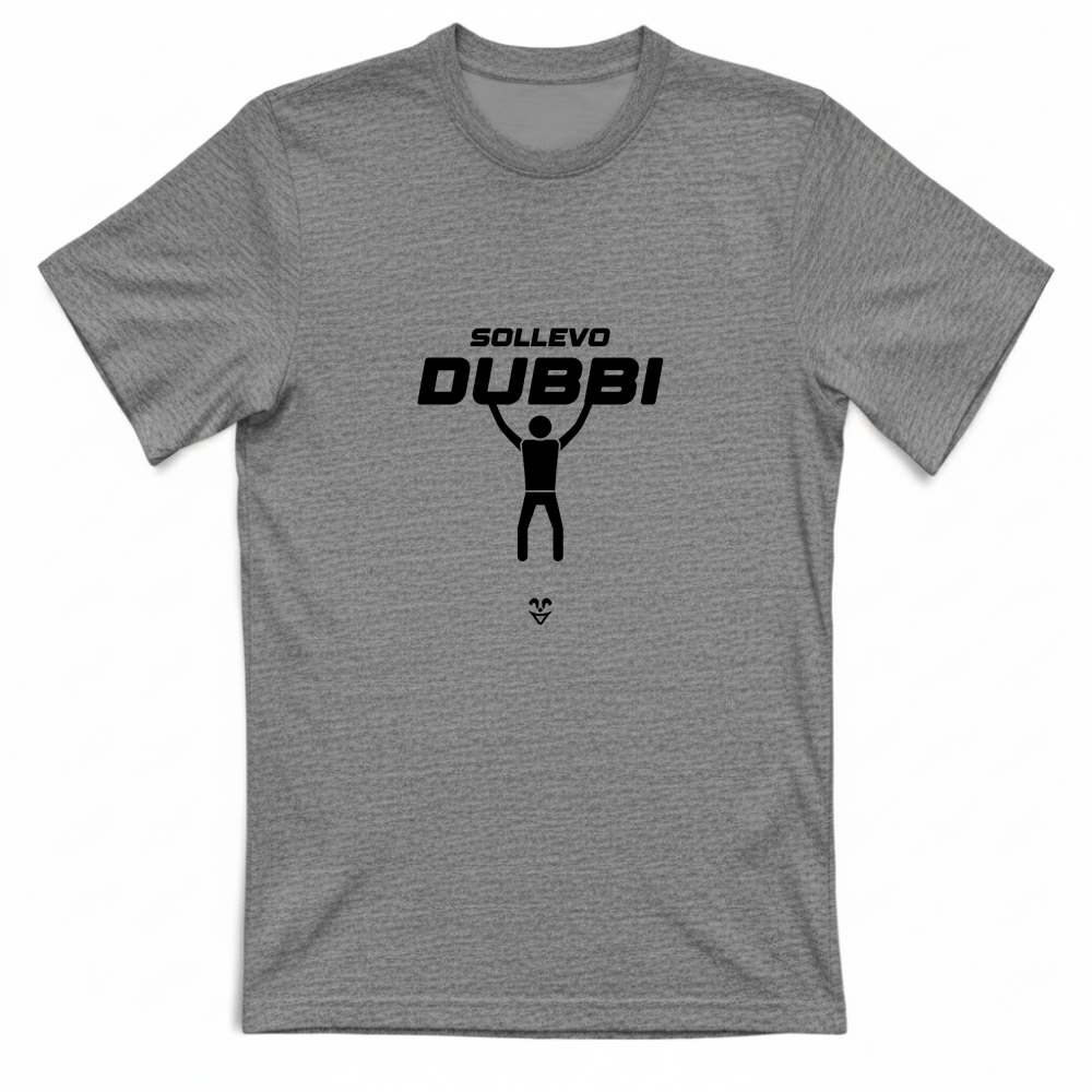 T-Shirt Unisex Palestra “Sollevo Dubbi” - Stampa Black