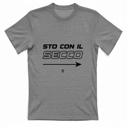 T-Shirt Unisex “Sto Con Il Secco” - Stampa Black