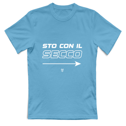 T-Shirt Unisex “Sto Con Il Secco” - Stampa White