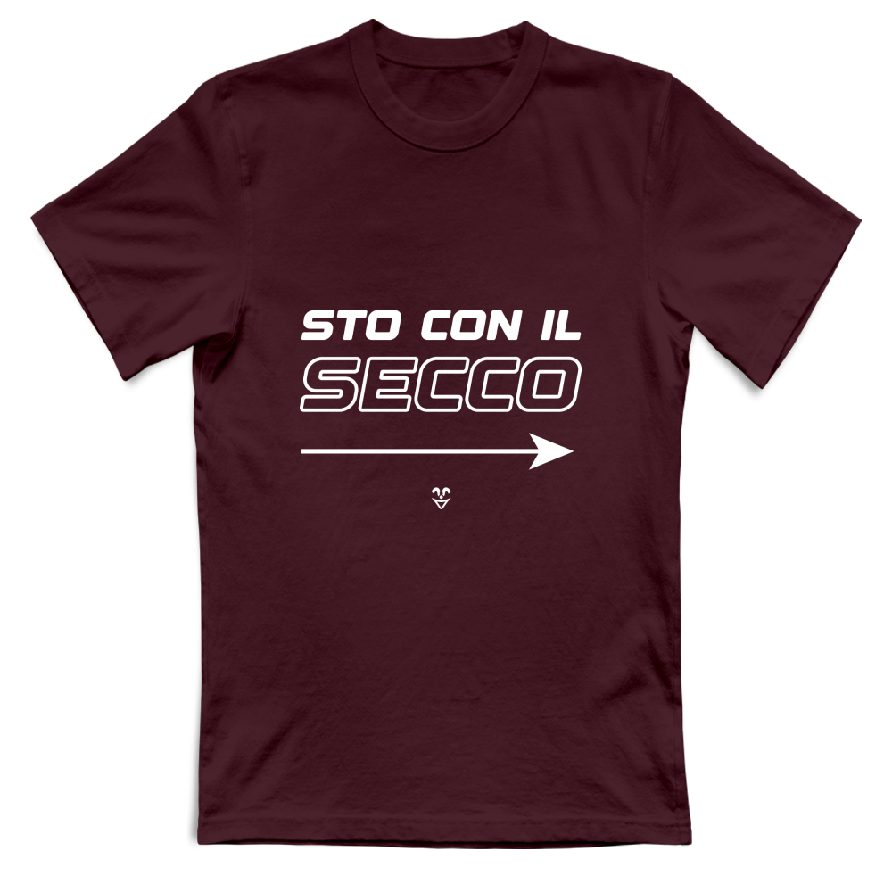 T-Shirt Unisex “Sto Con Il Secco” - Stampa White